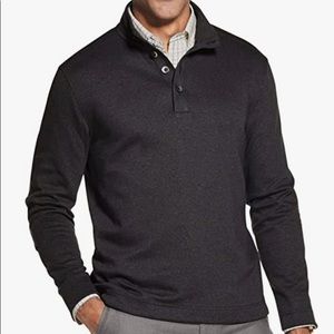 Mens Van Heusen Never Tuck Pullover Long Sleeve Mockneck Shirt Classic Fit